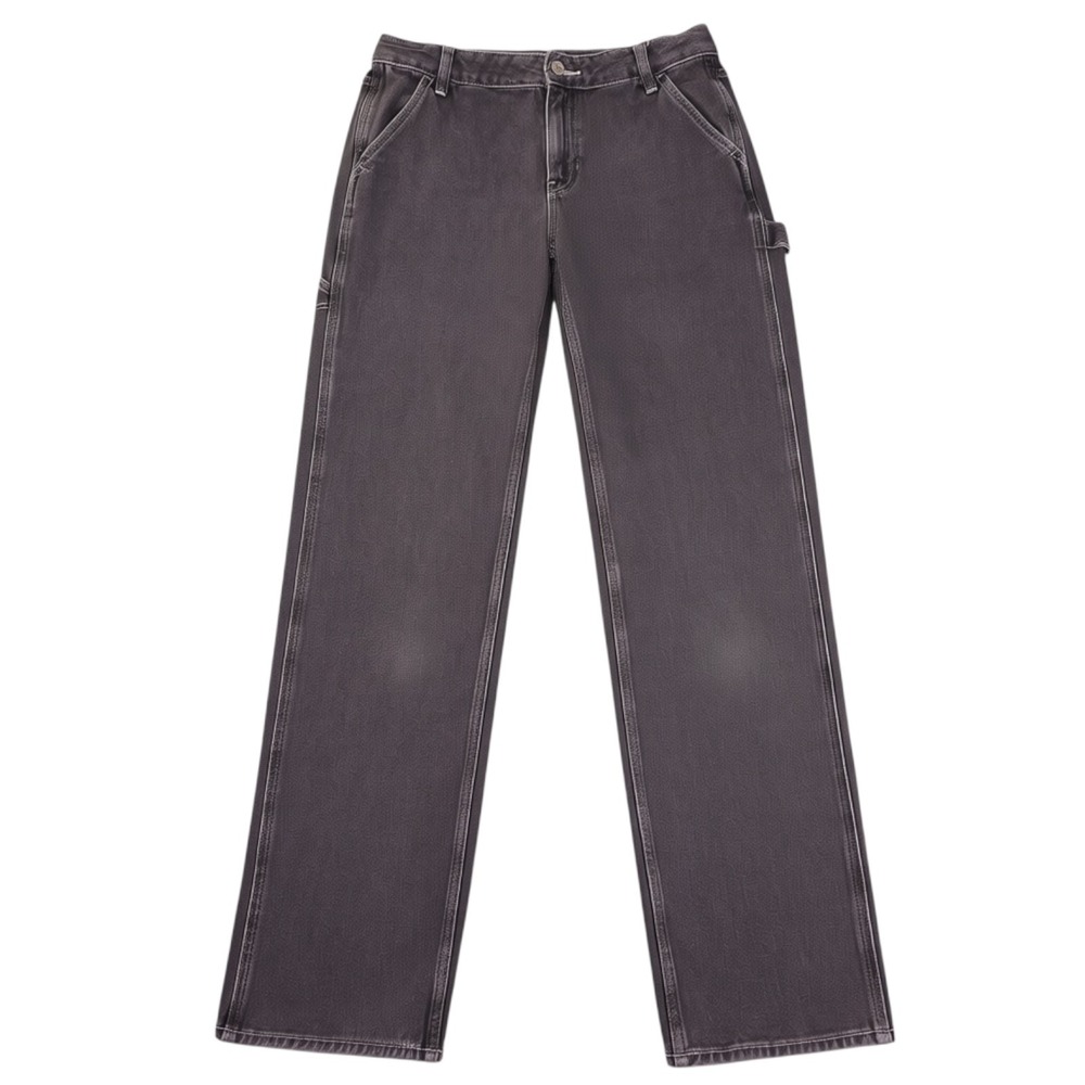 PacSun Carpenter Jeans Women 27 Washed Black Low Rise Utility Denim Skater Pants